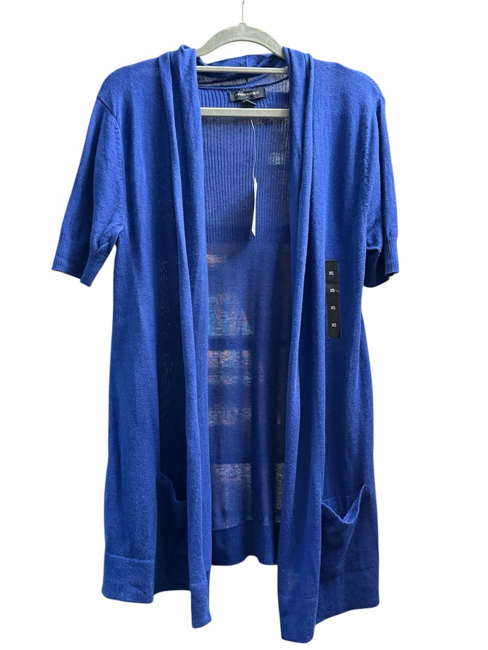 Banana Republic Blue Open Front Duster Cardigan XS